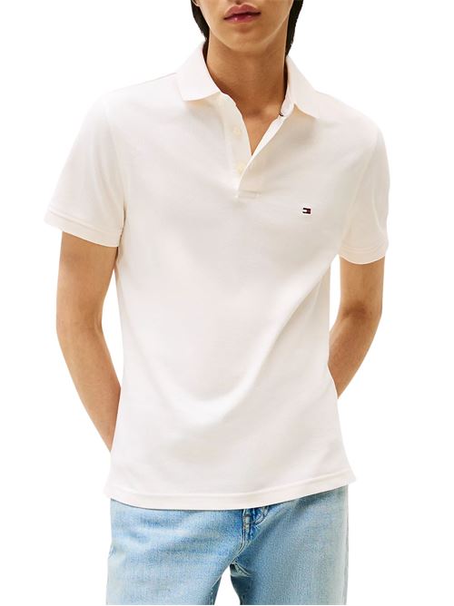 Polo uomo avorio in cotone Tommy Hilfiger | MW0MW17771Z00